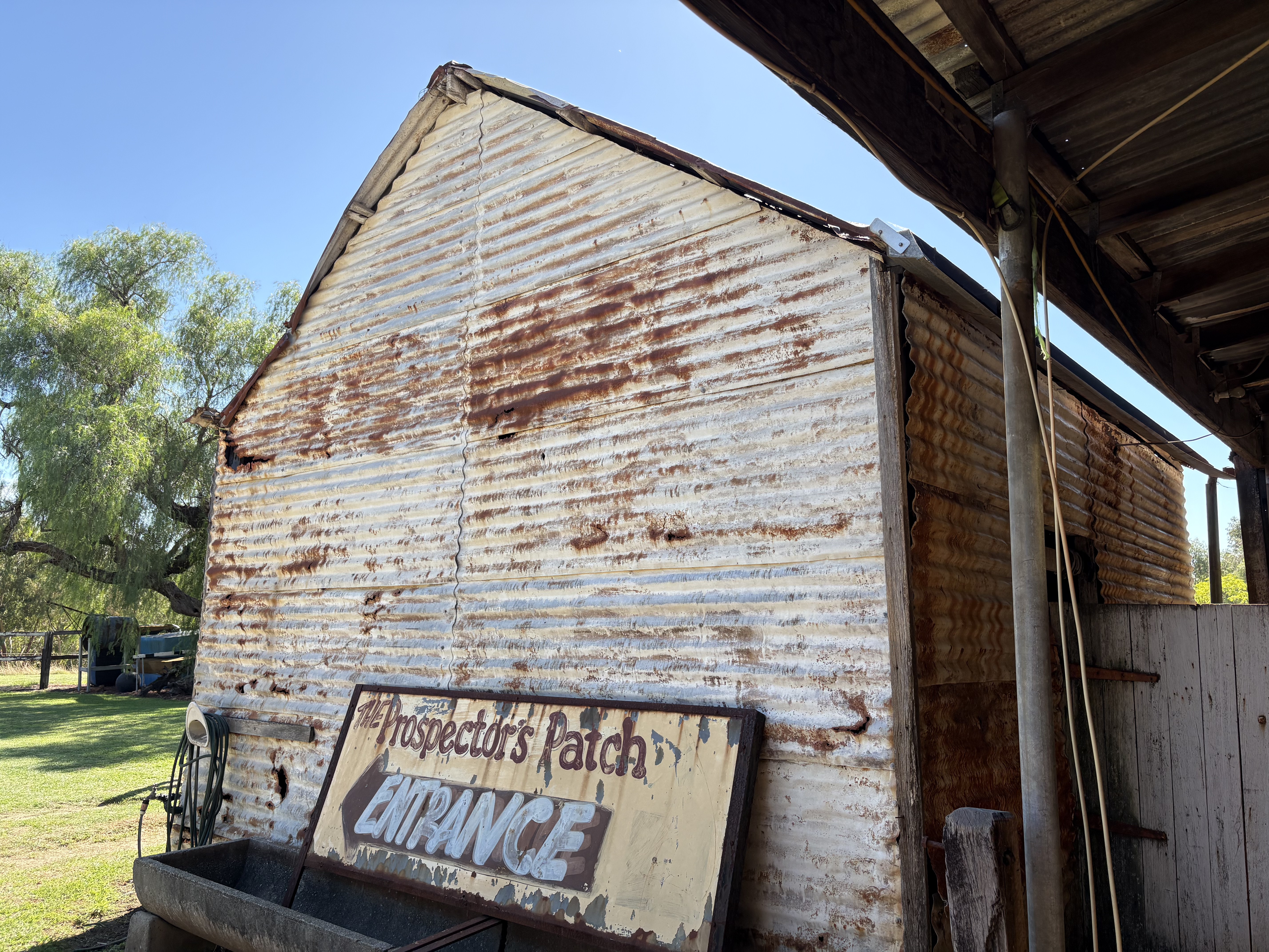 The tin shed, as found in 2026